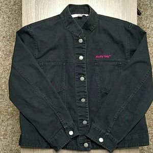 Mary Kay Denim Black Button Down Jean Jacket